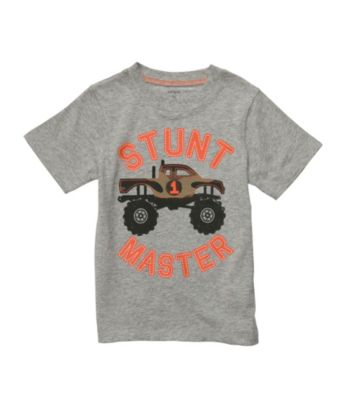 Carter's® Boys' 2T-7 Grey Short Sleeve Stunt Master Tee