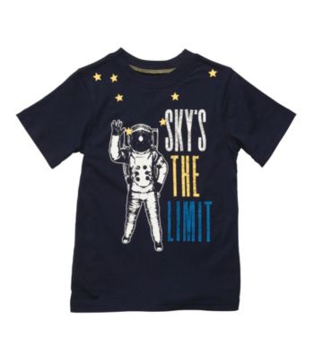 Carter's® Boys' 4-7 Navy Short Sleeve Sky's the Limit Tee