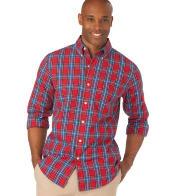 Chaps® Men's Red Beckworth Plaid Woven