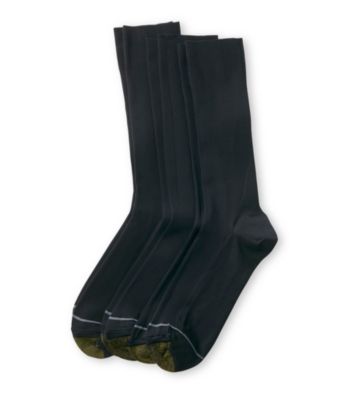 GOLD TOE® Men's Navy Metropolitan 3 Pack Crew Socks