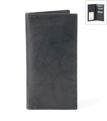 Kenneth Roberts Platinum® Men's Black Pocket Secretary Blackbrass Wallet
