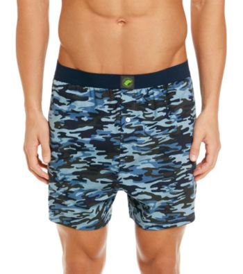 John Bartlett Statements Men's Blue Camo Knit Boxer