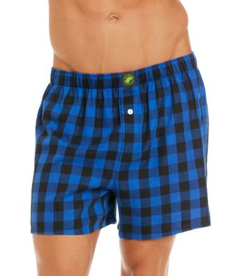 John Bartlett Statements Men's Buffalo Check Woven Boxer