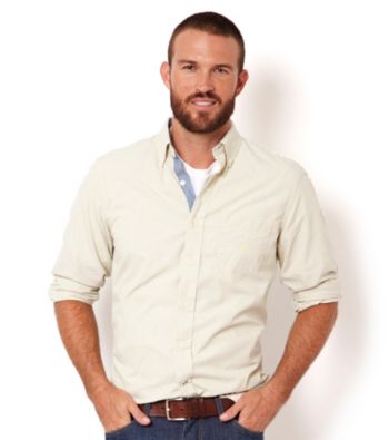Nautica® Men's Corn Yellow Long Sleeve Woven