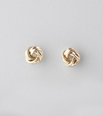 Studio Works® Goldtone Love Knot Post Earrings