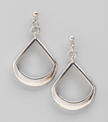 Studio Works® Silvertone Open Work Post Earrings