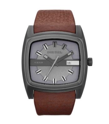 Diesel Brown Gunmetal Mr. Red Watch