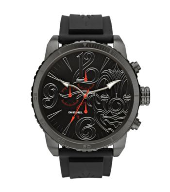 Diesel Black Limited Edition Mr. Cartoon Watch