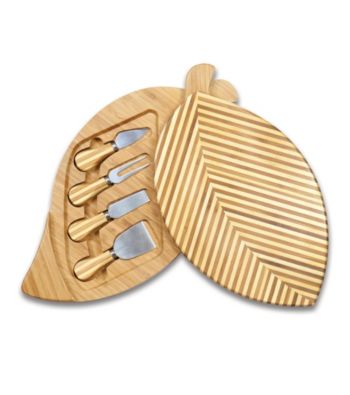Picnic Time® Leaf Cutting Board and Tools Set