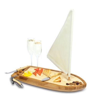 Picnic Time® Sailboat Cutting Board with Tools