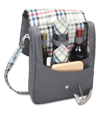 Picnic Time® Britannia 2-Bottle Wine Tote