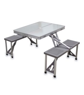Picnic Time® Aluminum Picnic Table with 4-Seats