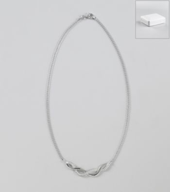 Marsala Sterling Silver and Diamond .25 ct. t.w Necklace