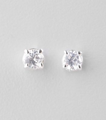 Lauren Ralph Lauren Clear Crystal Cubic Zirconia Stud Earrings