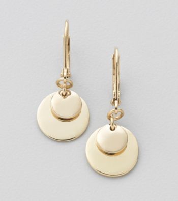 Lauren Ralph Lauren Goldtone Multi Disc Earrings