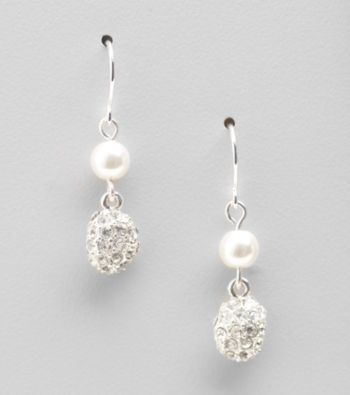 Lauren Ralph Lauren White Pearl Small Earrings