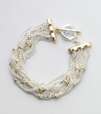 Lauren Ralph Lauren Woven Two Tone Bracelet