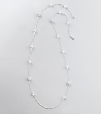 Lauren Ralph Lauren White Pearl Illusion Necklace