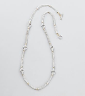 Lauren Ralph Lauren Two Tone Chain Long Necklace