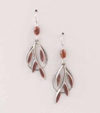 Silver Forest® Silvertone Branch Earrings