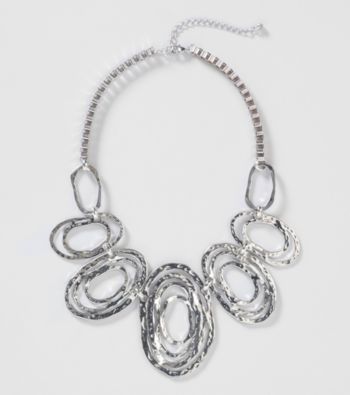 Erica Lyons® Silver Reflections Short Frontal Necklace