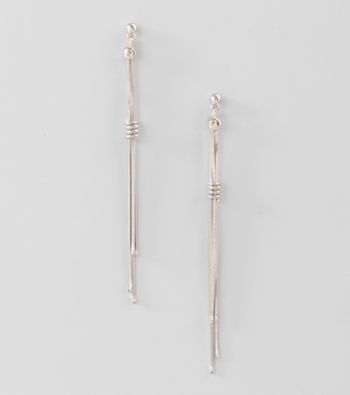 Guess Silvertone Wrap Earrings