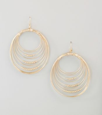 Guess Goldtone Orbital Earrings
