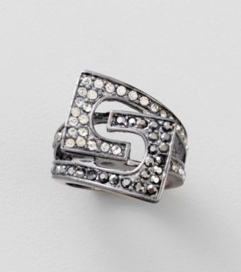 Guess Jet Belt Buckle Ring