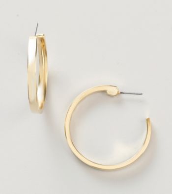 Guess Goldtone Small Hoop Earrings
