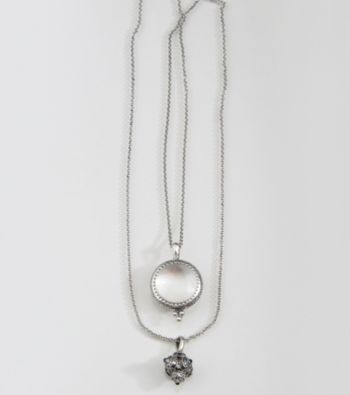 Lucky Brand® Silvertone Charm Pendant