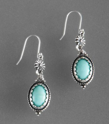 Lucky Brand® Turquoise Blue Turquoise Drop Earrings