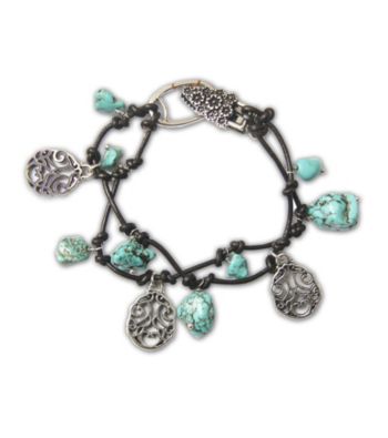 Lucky Brand® Turquoise Charm Bracelet