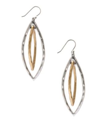 Lucky Brand® Two Tone Hoop Earrings