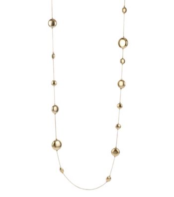 Kenneth Cole® Goldtone Round Disc Long Illusion Necklace
