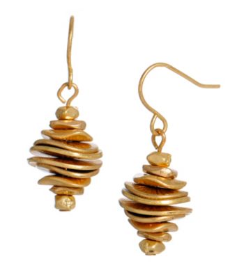 Kenneth Cole® Goldtone Stacked Disc Drop Earrings