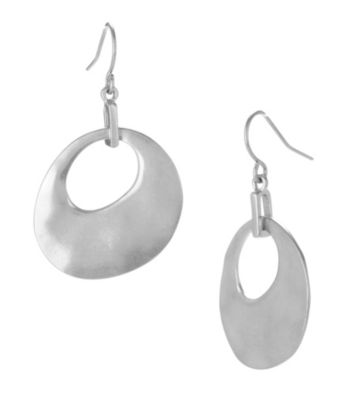 Kenneth Cole® Silvertone Organic Drop Earrings