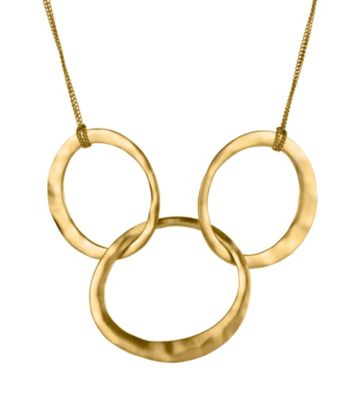 Kenneth Cole® Goldtone Three Circle Link Frontal Necklace