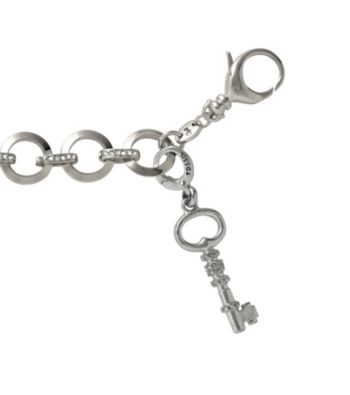 Fossil® Silvertone Large Key Charm