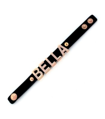 BCBGeneration™ Rose Goldtone and Black Bella Affirmation Bracelet