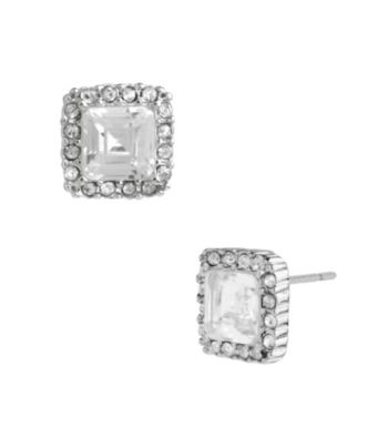Betsy Johnson® Square Crystal Stud Earrings