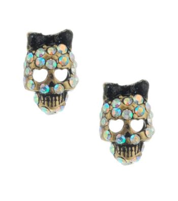 Betsey Johnson® Skull Stud Earrings