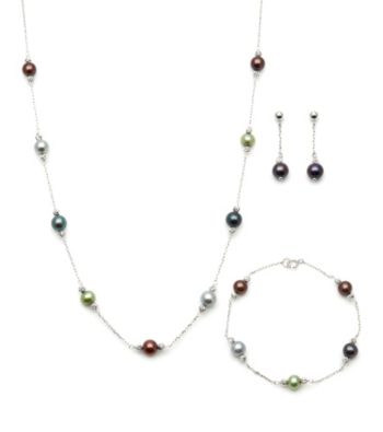 .925 Fresh Water Pearl Multi Color Set