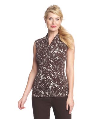 Relativity® Career Pieced Sleeveless Shawl Collar