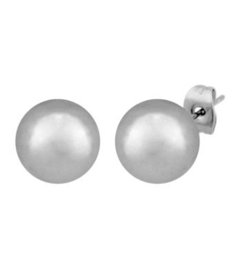 Aluminum Stainless Steel Post Ball Earrings