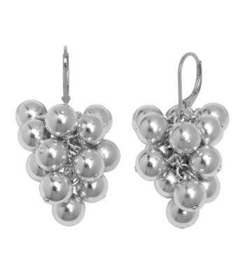 Aluminum Stainless Steel Leverback Ball Earrings