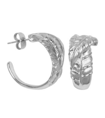 Aluminum Post Leaf Earrings