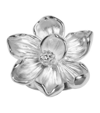 Aluminum Magnolia Flower Ring