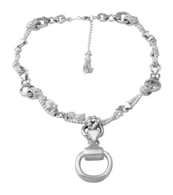 Aluminum Rope & Stirrup Necklace