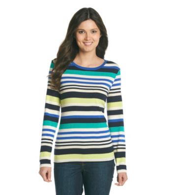 Studio Works® Stripe Long Sleeve Knit Top