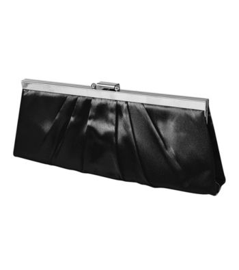 Jessica McClintock® Pleated Satin Frame Clutch
